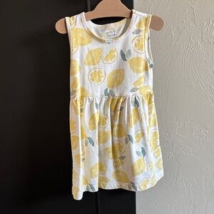 Carter's White and Yellow Lemon Pattern Dress